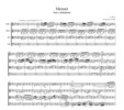 Thumbnail Bizet Menuet from L'arlesienne, for string quartet, CB104