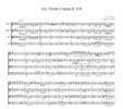 Thumbnail Mozart Ave Verum Corpus K.618, for string quartet, CM019 Thumbnail Mozart Ave Verum Corpus K.618, for string quartet, CM019