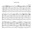 Thumbnail Mendelssohn Spring Song, for string quartet, CM202