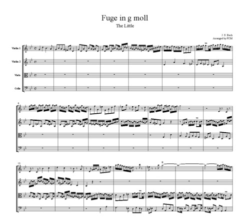 Product picture Bach Fugue in g moll 