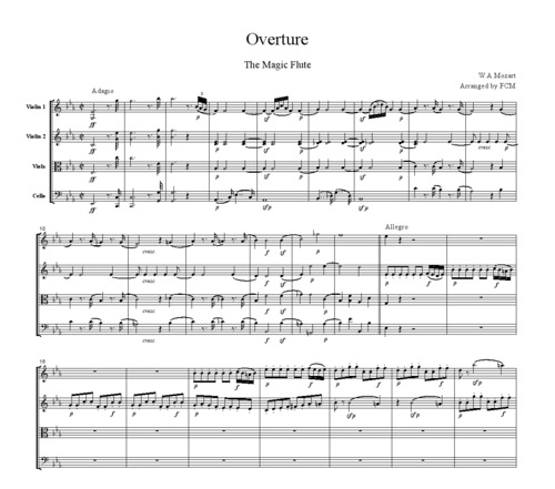 Product picture Mozart Overture to The Magic Flute, CM014