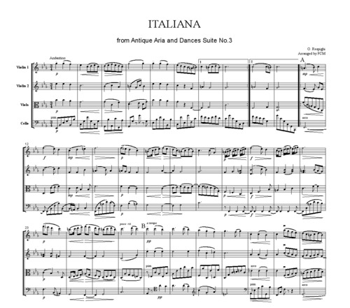 Product picture Respighi Italiana from Ancient Airs and Dances Suite No.3