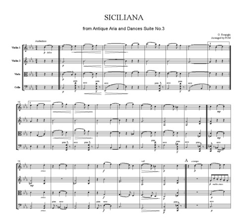 Product picture Respighi Siciliana from Ancient Airs and Dances Suite No.3