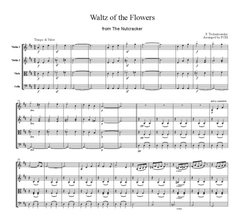 Product picture Tchaikowsky Waltz of the Flowers from The Nutcracker, CT002