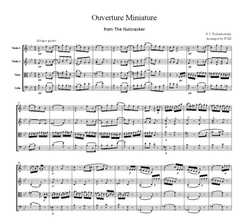 Product picture Tchaikowsky Overture Miniature from The Nutcracker, CT005