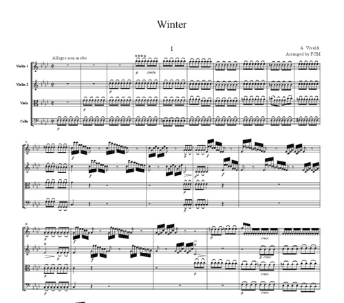Product picture Vivaldi Winter from the Four Seasons, all mvts., CV104