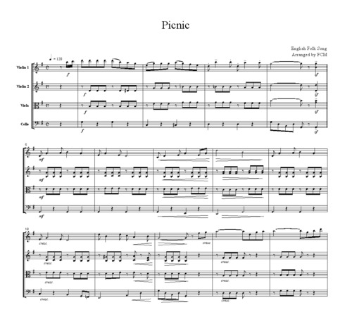 Product picture English Folk Song  Picnic, JM001