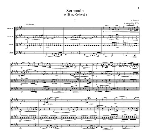 Product picture Dvorak Serenade for String Orchestra, 1st mvt., CD205