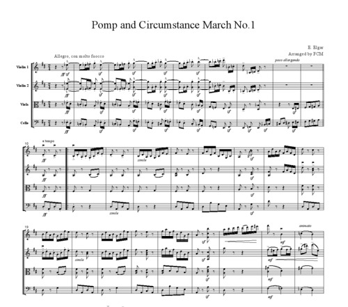 Product picture Elgar Pomp and Circumstance March No.1, CE001