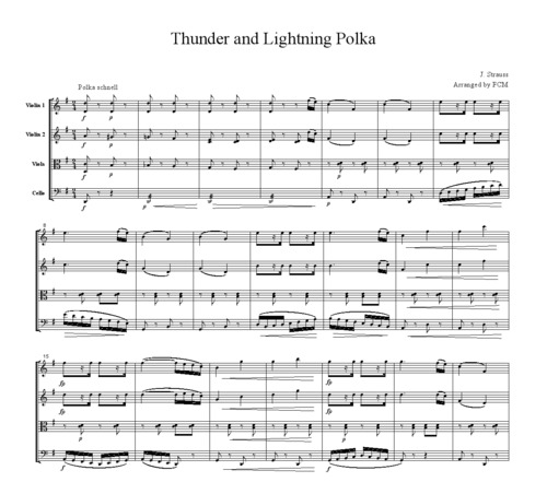 Product picture J.Strauss Thunder and Lightning Polka, CS111