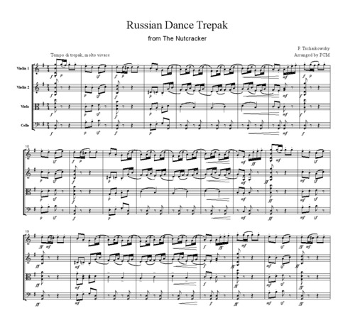 Product picture Tchaikowsky Russian Dance Trepak from The Nutcracker, CT009