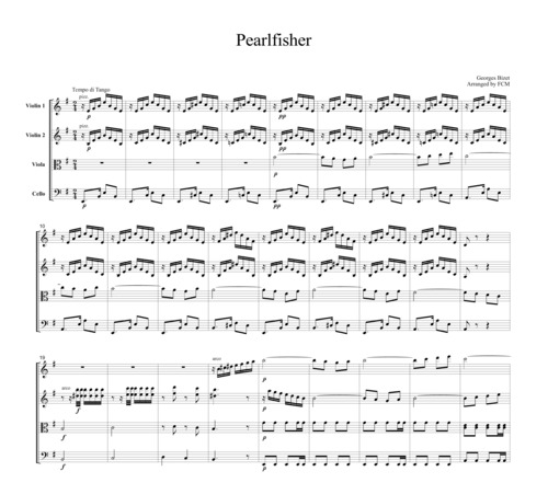 Product picture Tango Pearlfisher, for string quartet, TA003