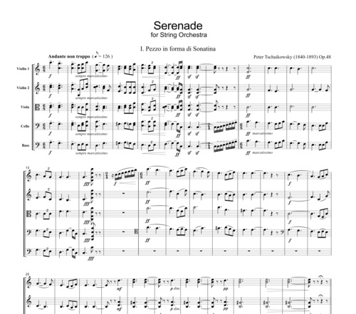 Product picture Tchaikowsky Serenade for String Orchestra, ST010