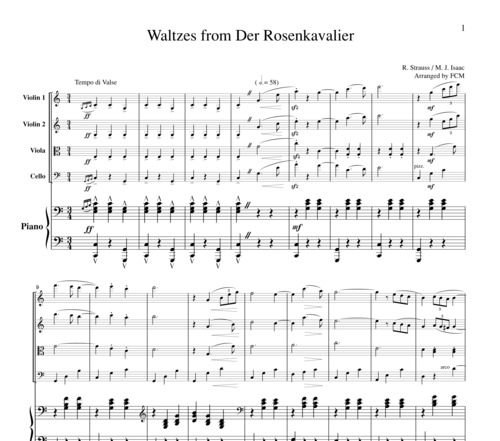 Product picture R. Strauss Waltzes from Der Rosenkavalier, PS901